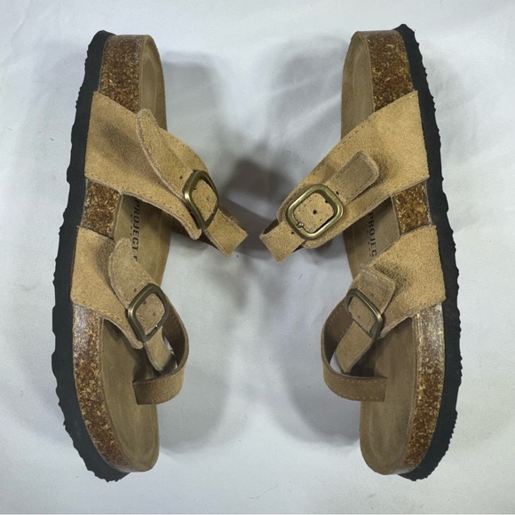 Project Cloud Women’s Genuine Leather Memory Foam Cork Footbed Sandals -Lian - Picture 3 of 7